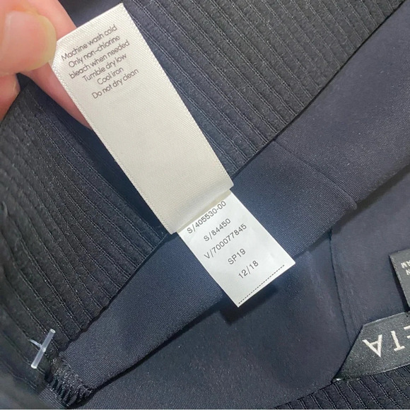 Athleta Black Crop Flare Mercurial High Waisted Pants XS Stretch Wide Leg - Picture 10 of 12